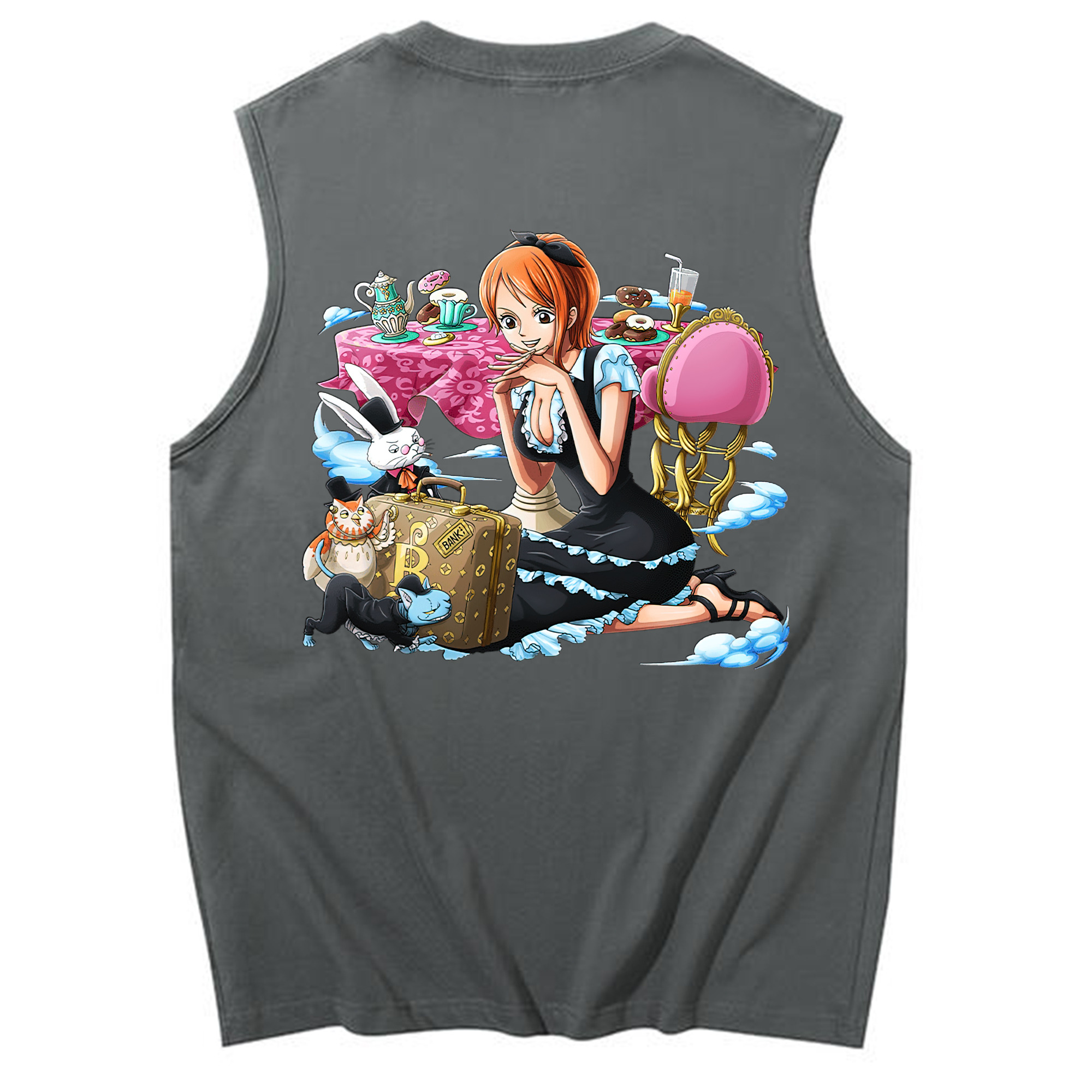 ワンピース ナミ ONE PIECE Nami コットン100％タンクトップ（背面プリント）